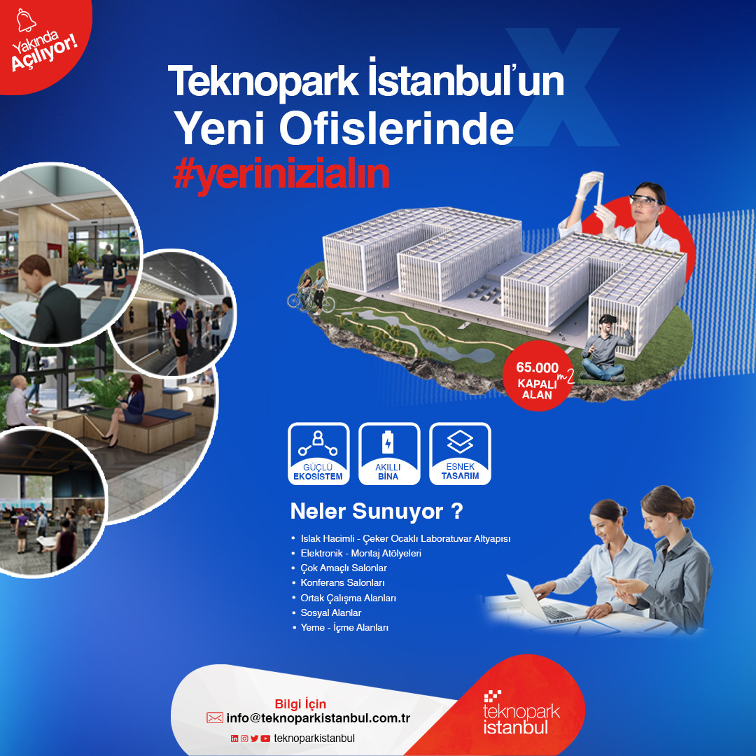 Teknopark İstanbul'un Yeni Ofislerinde Yerinizi Alın!