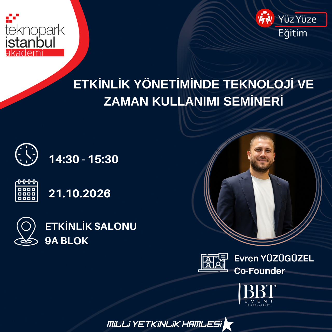 ETKİNLİK YÖNETİMİNDE TEKNOLOJİ VE ZAMAN KULLANIMI SEMİNERİ