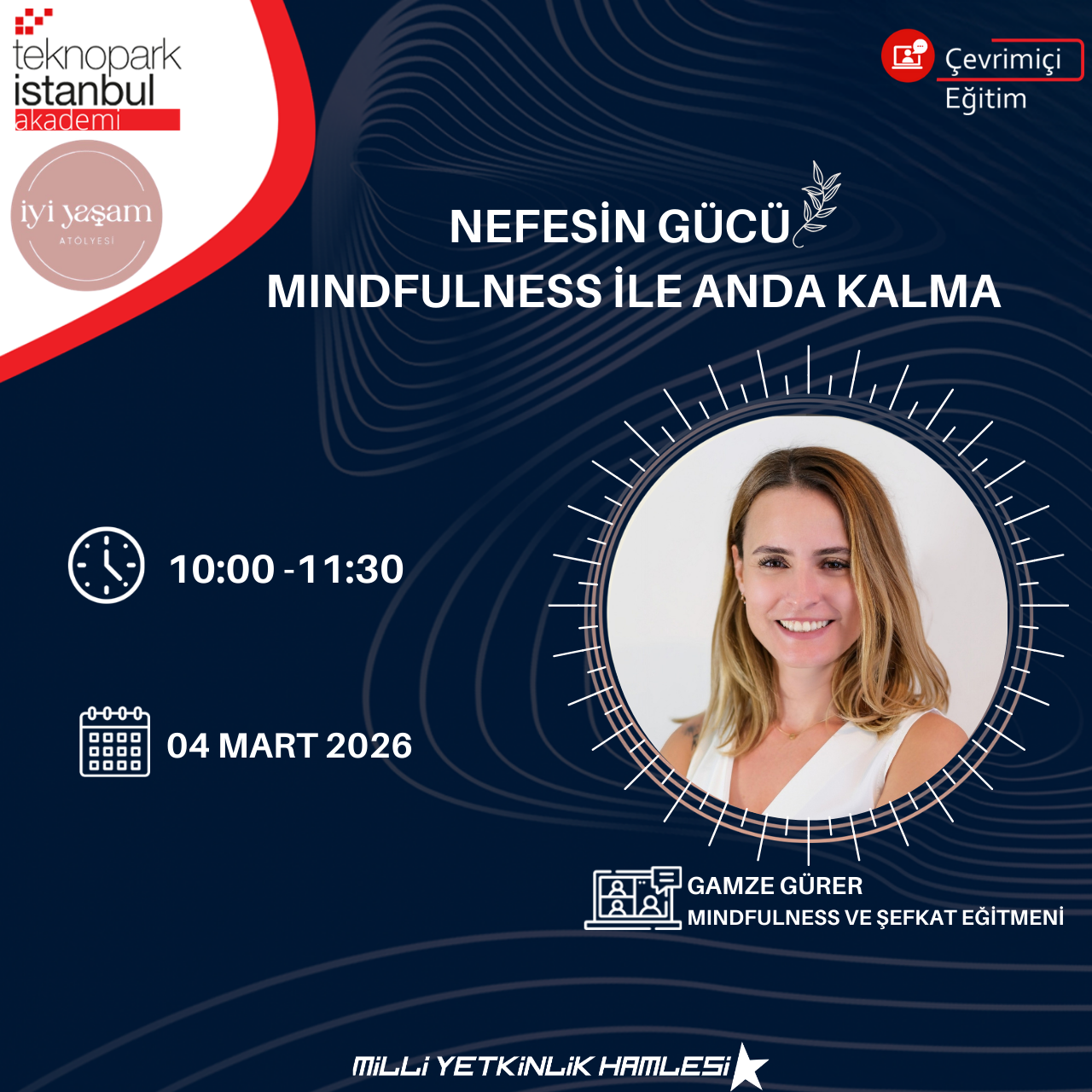 NEFESİN GÜCÜ & MINDFULNESS İLE ANDA KALMA WEBİNARI // Yoğun tempoda bir nefes alanı.