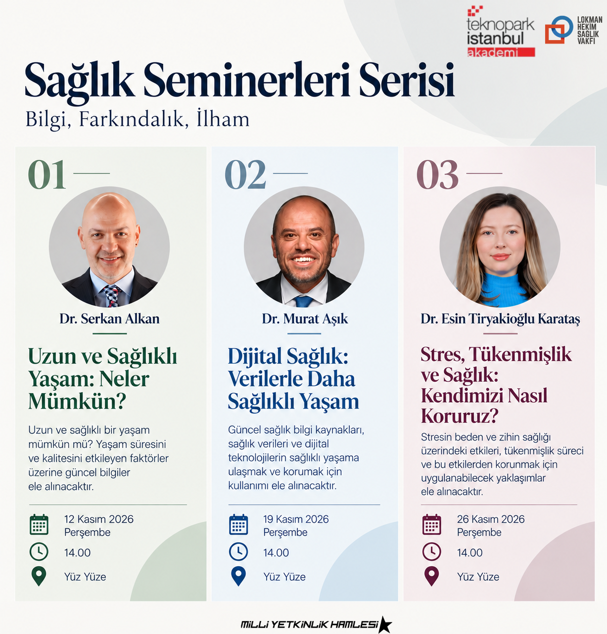 SAĞLIK SEMİNERLERİ SERİSİ | BİLGİ, FARKINDALIK, İLHAM