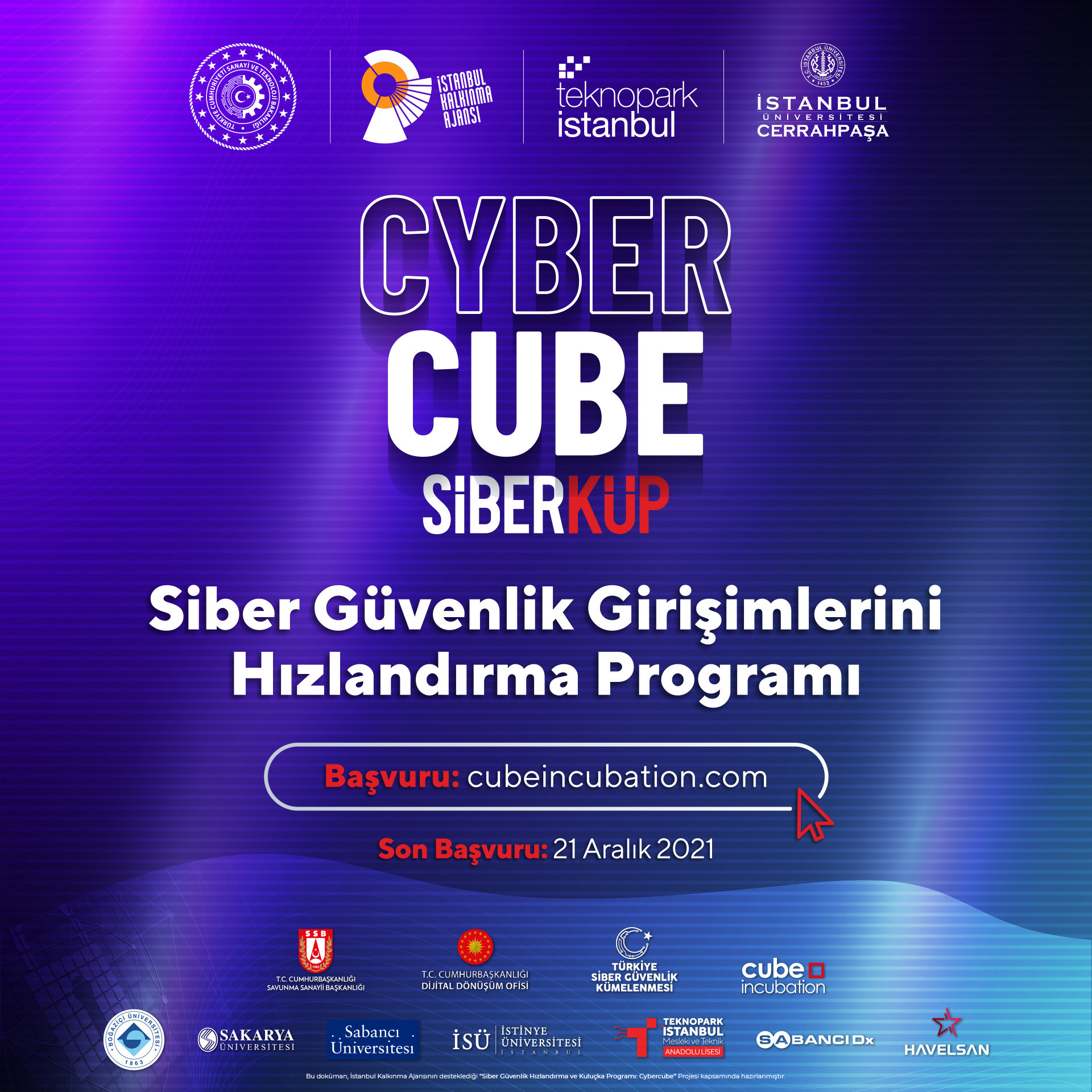 Siber Güvenlik Girişimlerine Özel Cybercube Başlıyor