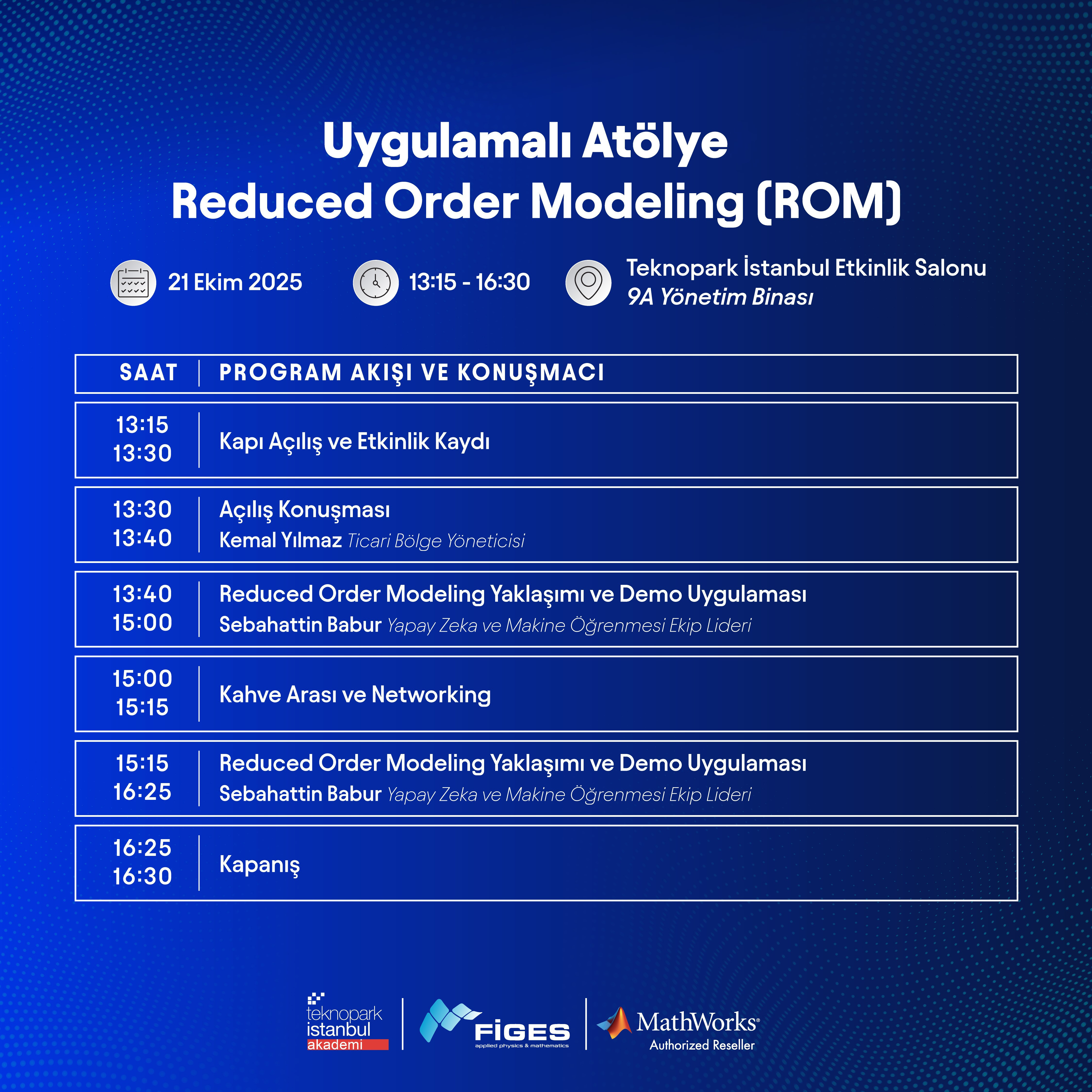 UYGULAMALI ATÖLYE: REDUCED ORDER MODELİNG (ROM)