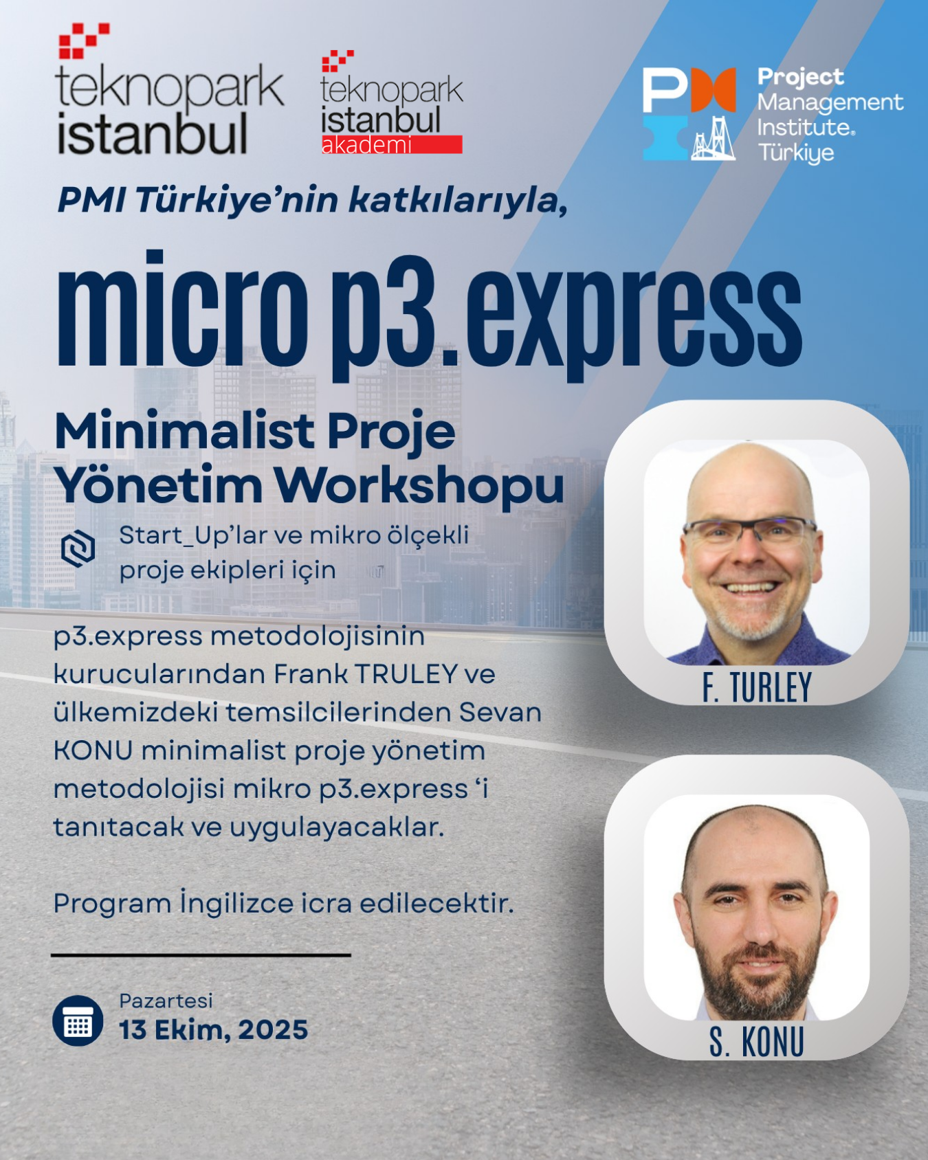PMI TÜRKİYE KATKILARIYLA micro p3.express MİNİMALİST PROJE YÖNETİM WORKSHOPU
