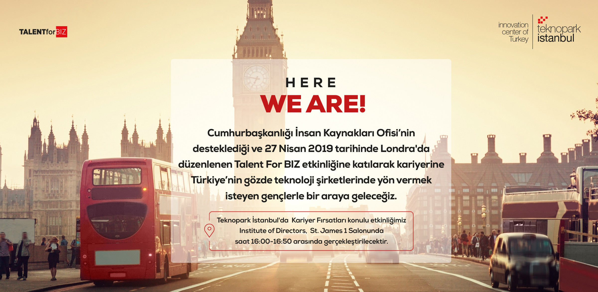 Talent For BIZ Londra Kariyer Günleri Etkinliğine Katıldık