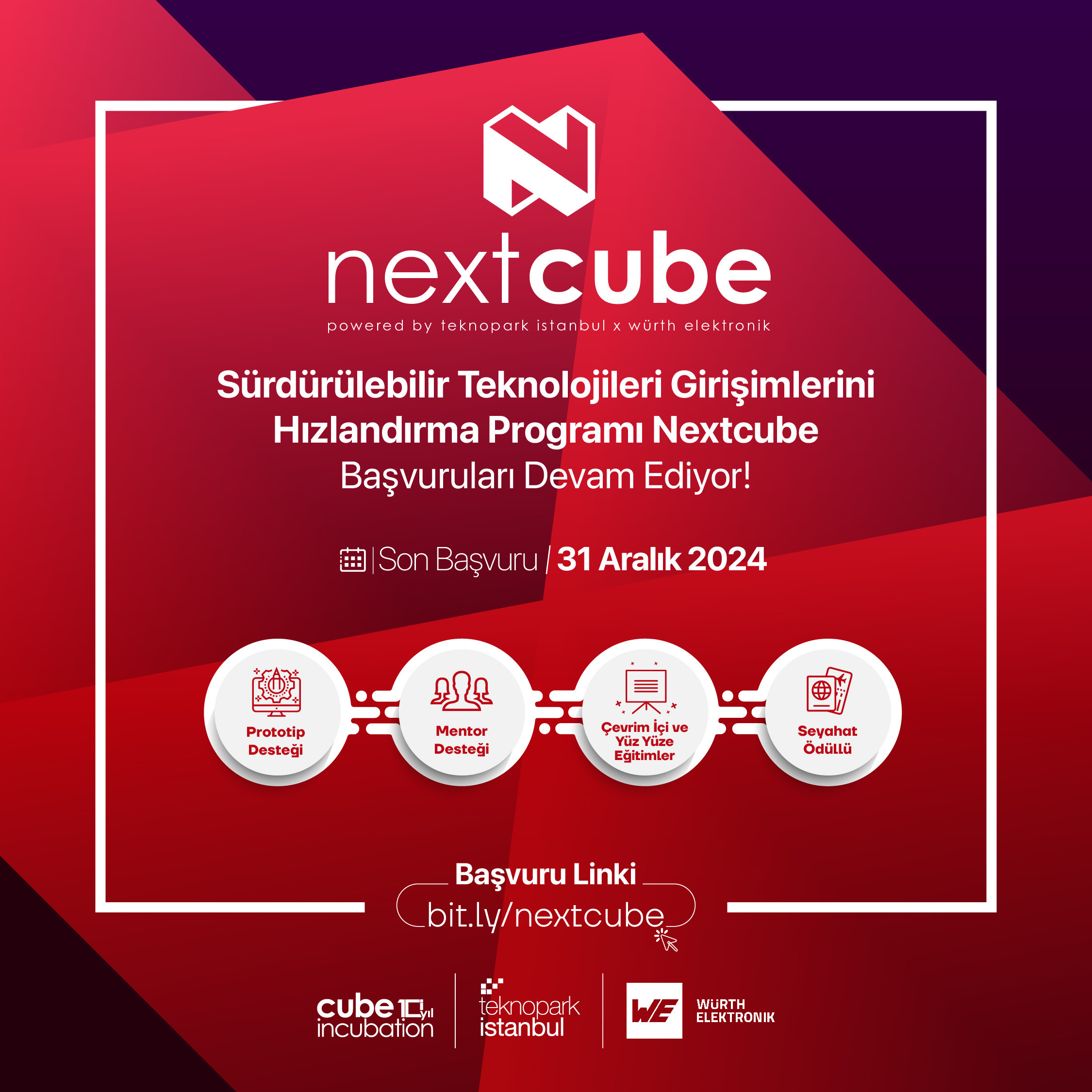 Nextcube Acceleration Program, Prepared in Collaboration with Teknopark Istanbul and Würth Elektronik, Welcomes Entrepreneurs