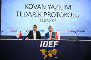 As part of IDEF2025, a signing ceremony was held with the participation of Teknopark Istanbul General Manager Prof. Dr. Abdurrahman Akyol and HAVELSAN Deputy General Manager Mr. Ömer Özkan. img-1